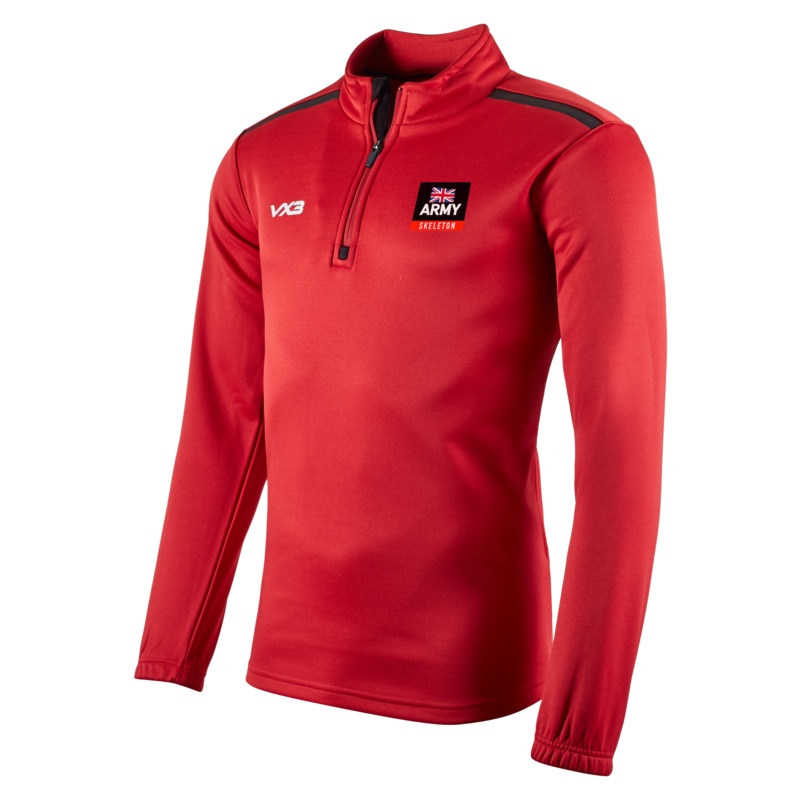 British Army Ice Sports - Skeleton Team Fortis Quarter Zip Sweat