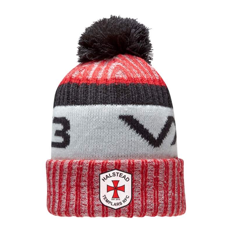 Halstead Templars RFC Marl Bobble Hat Red