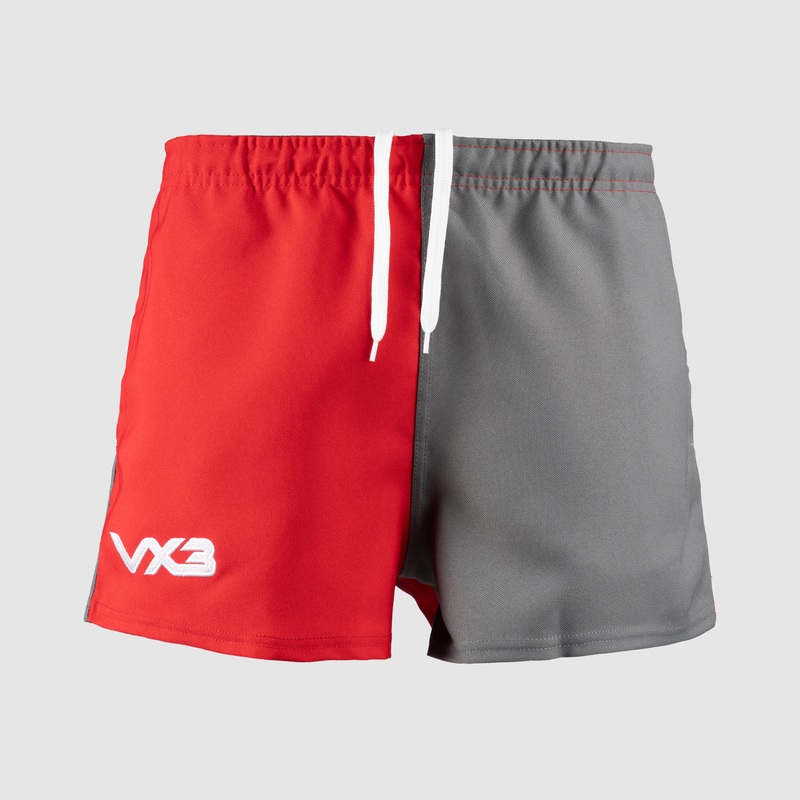 Harlequin Short Red/Dark Grey