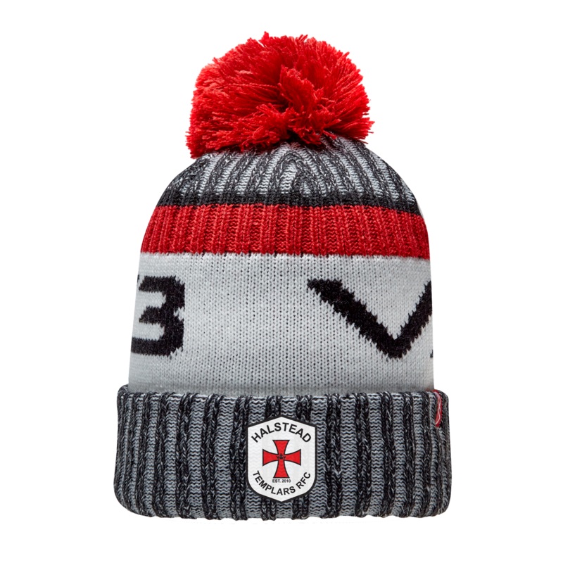 Halstead Templars RFC Marl Bobble Hat Black