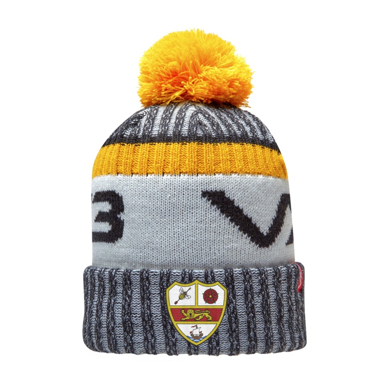 Hawcoat Park RUFC Marl Bobble Hat Black/Amber