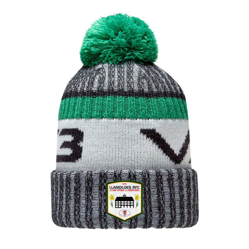 Llanidloes RFC Marl Bobble Hat Black