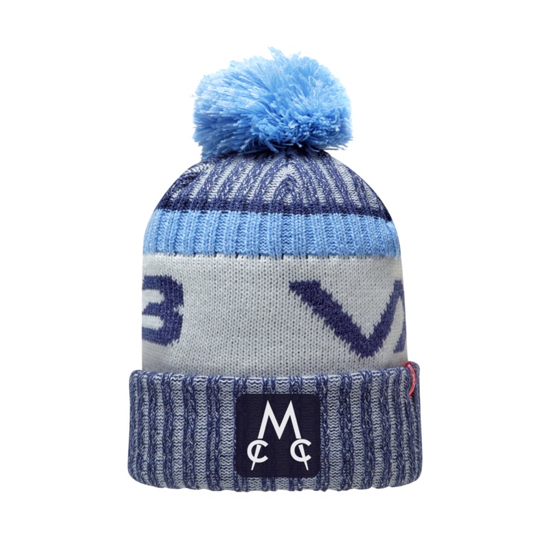 Malpas CC Fleece-Lined Bobble Hat Navy