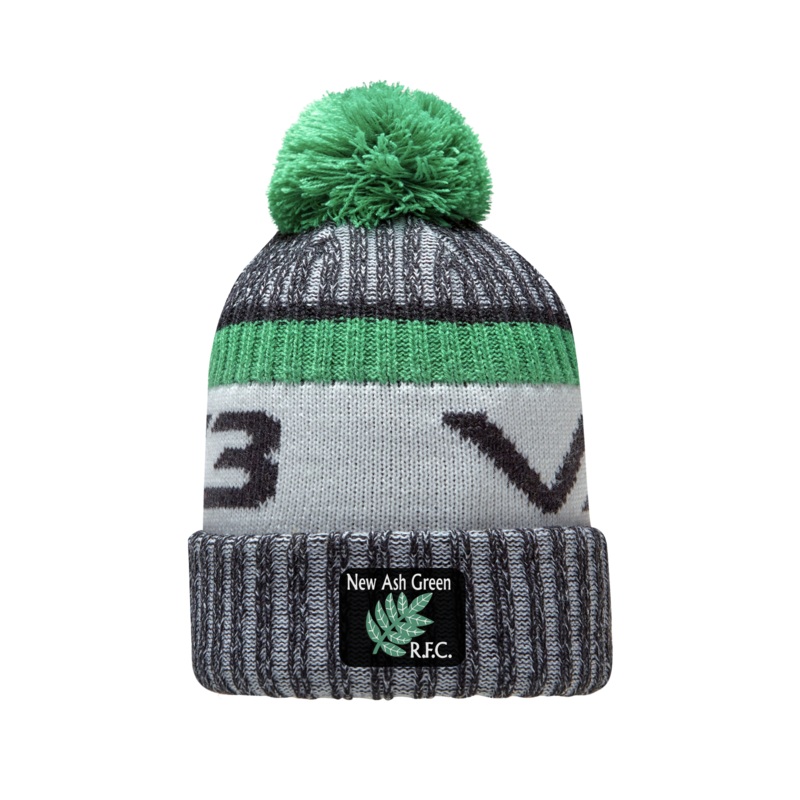 New Ash Green Fleece-Lined Bobble Hat