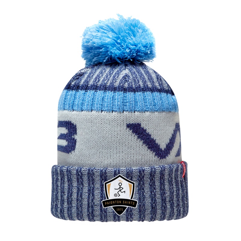 Paignton Saints Fleece-Lined Bobble Hat Navy/Sky