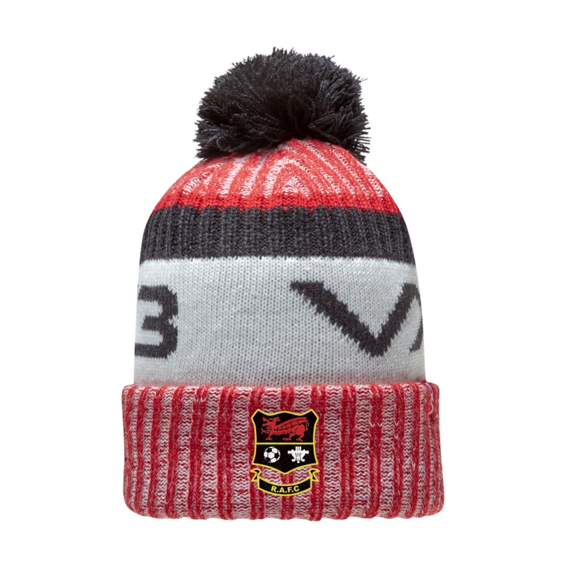 Rhymney  Brewers FC Marl Bobble Hat Red