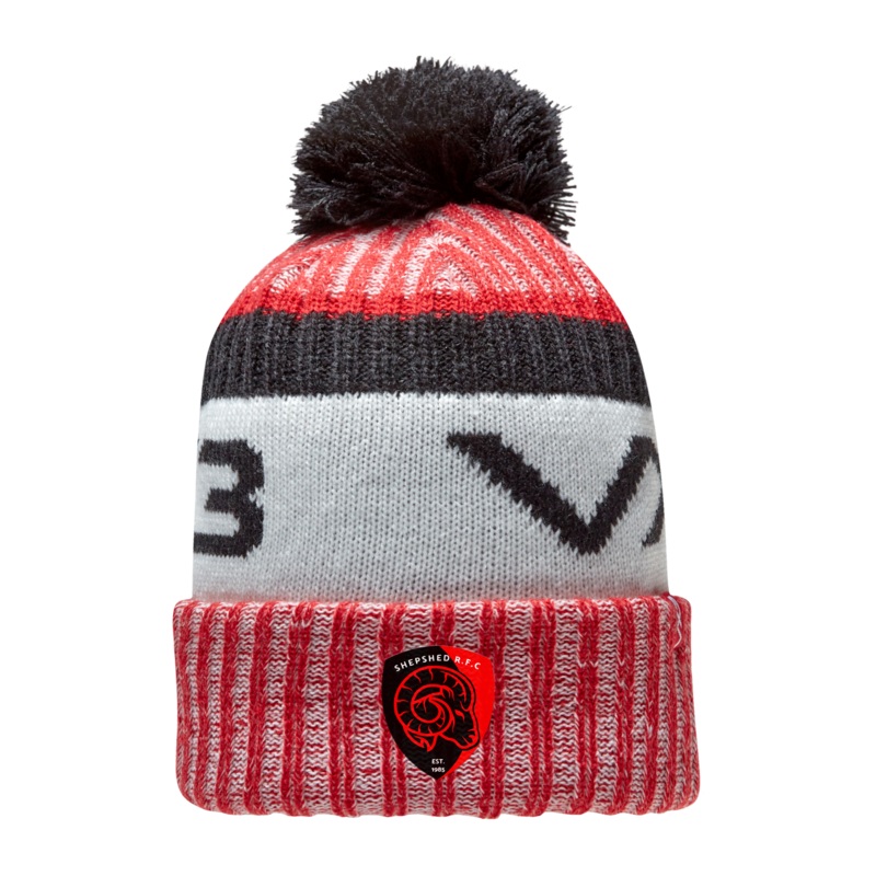 Shepshed RFC Marl Bobble Hat Red