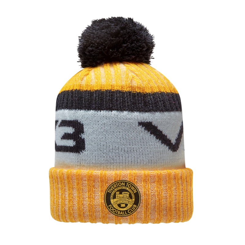 Tiverton Town FC Marl Bobble Hat Amber