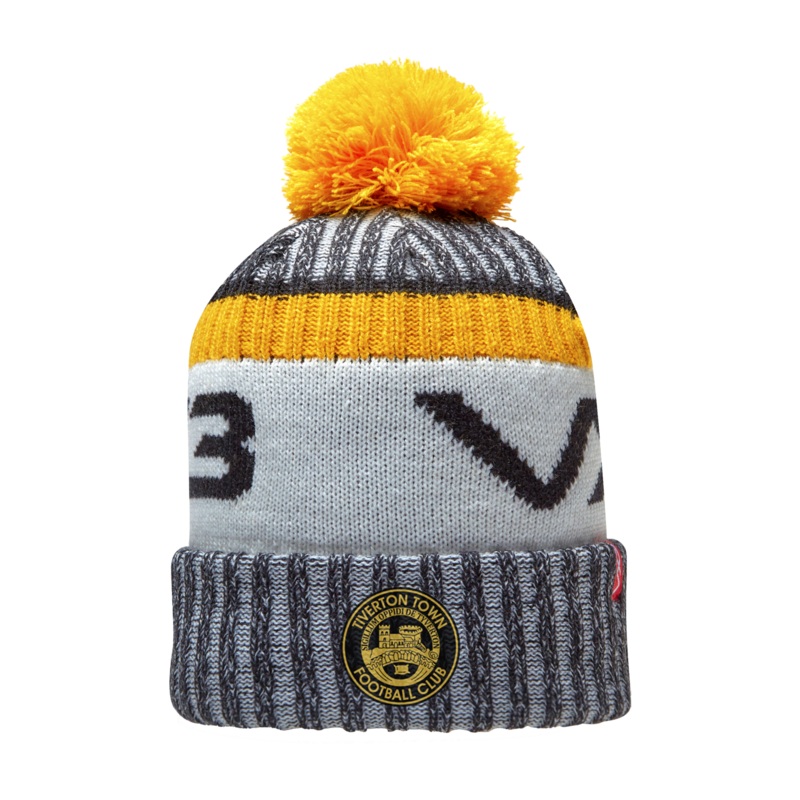 Tiverton Town FC Marl Bobble Hat Black