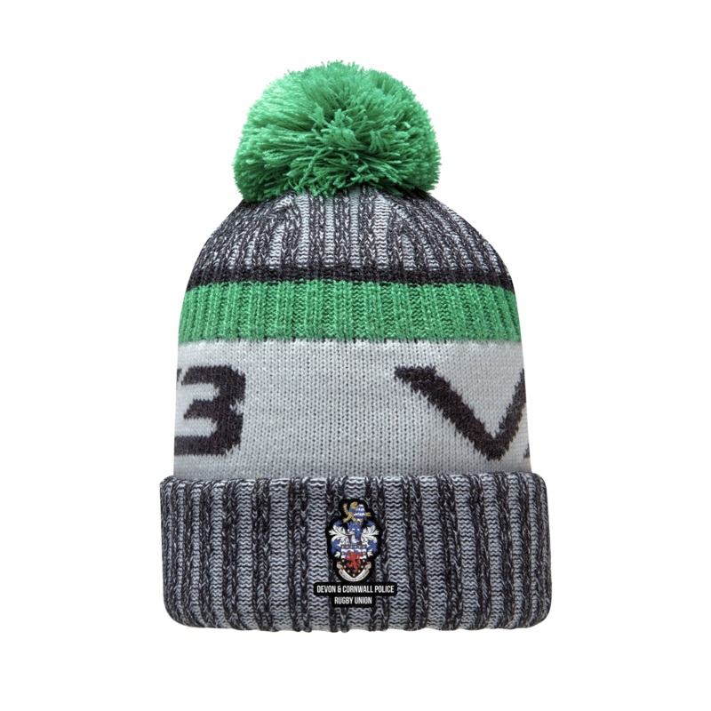 Devon & Cornwall Police Rugby Union Fleece-Lined Bobble Hat