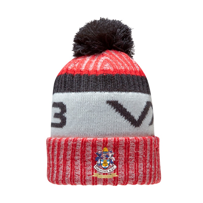 Paignton RFC Red Fleece-Lined Bobble Hat
