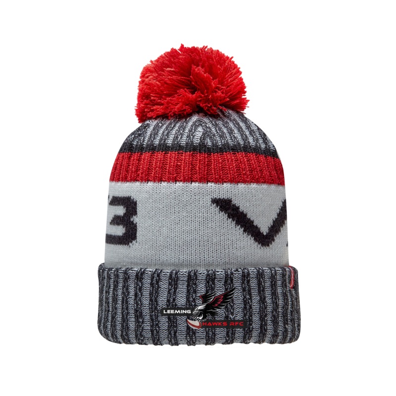 RAF Leeming Hawks Black Fleece-Lined Bobble Hat