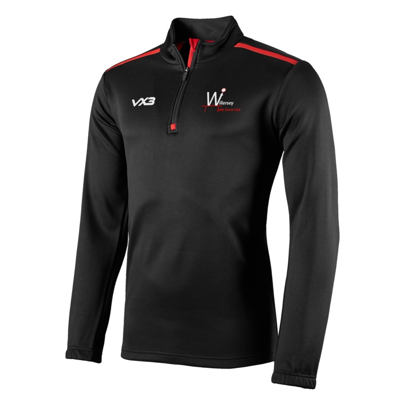 Willersey Table Tennis Club Fortis Youth Quarter Zip Sweat