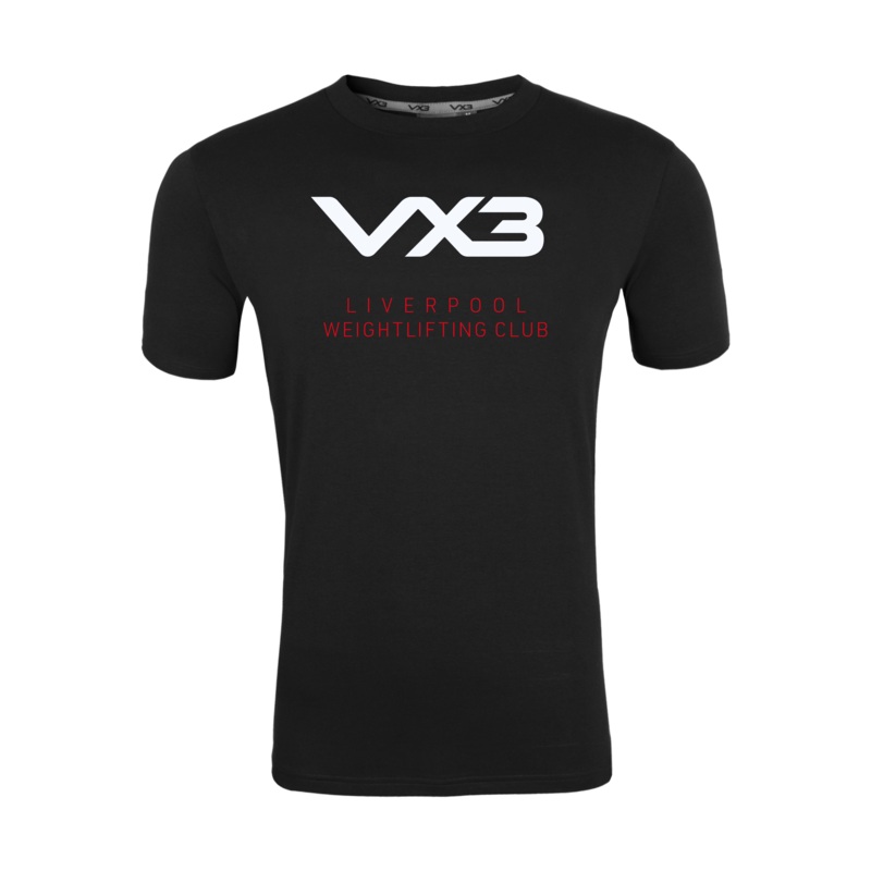 Liverpool Weightlifting Club Black Womens Invicta Club Tee