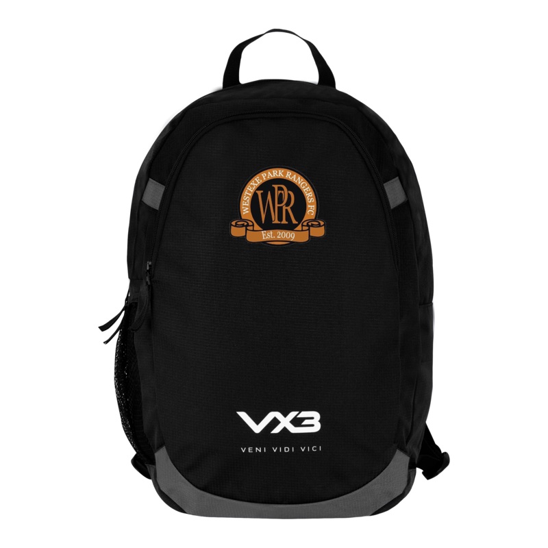 Westexe Park Rangers FC Black Performance Backpack
