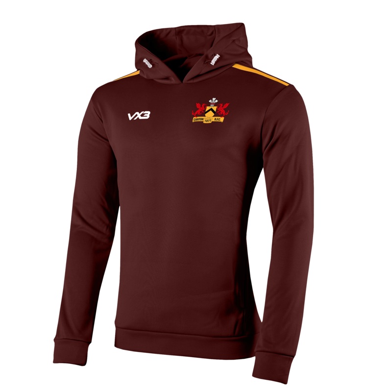 Canton RFC Fortis Hoodie Maroon/Amber