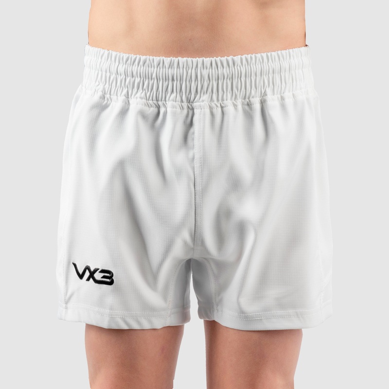 Revo Youth Rugby Shorts White