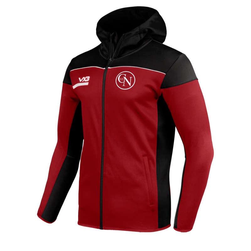 Combe St Nicholas FC Opus Zoodie Youth - Red Black
