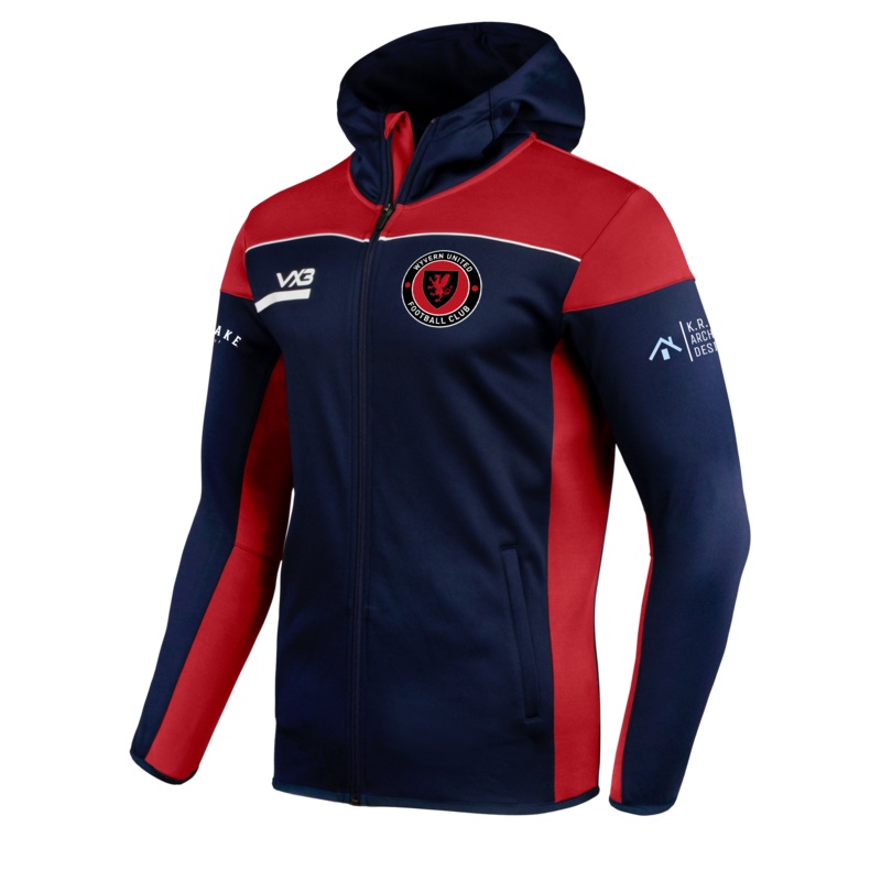 Wyvern United FC Opus Zoodie - Navy Red