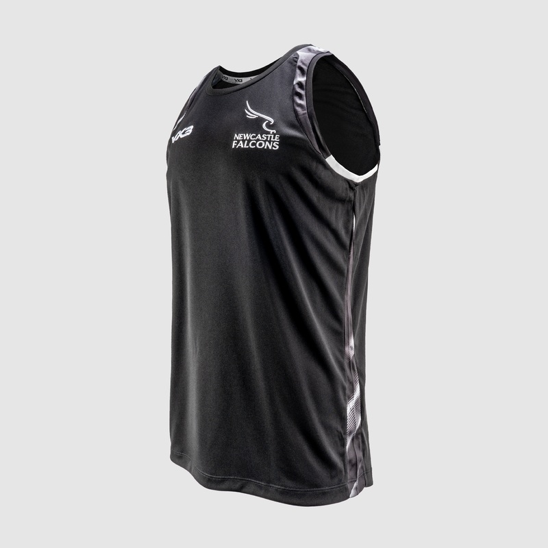 Newcastle Falcons 24/25 Quadrigo Training Vest -Black