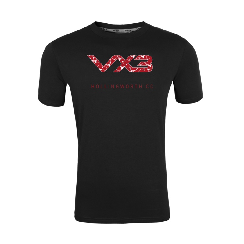 Hollingworth Cricket Club Black Invicta Club Tee