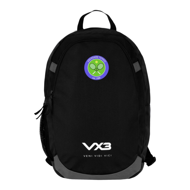 Aberdare Tennis Club Black Performance Backpack
