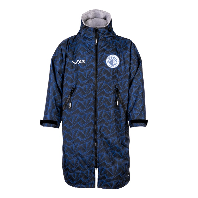 Worcester City Women F.C Duro Elite Sports Robe Marine/Grey Kids