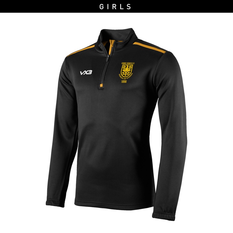 Combe Down RFC Fortis Youth Quarter Zip Sweat - Girls