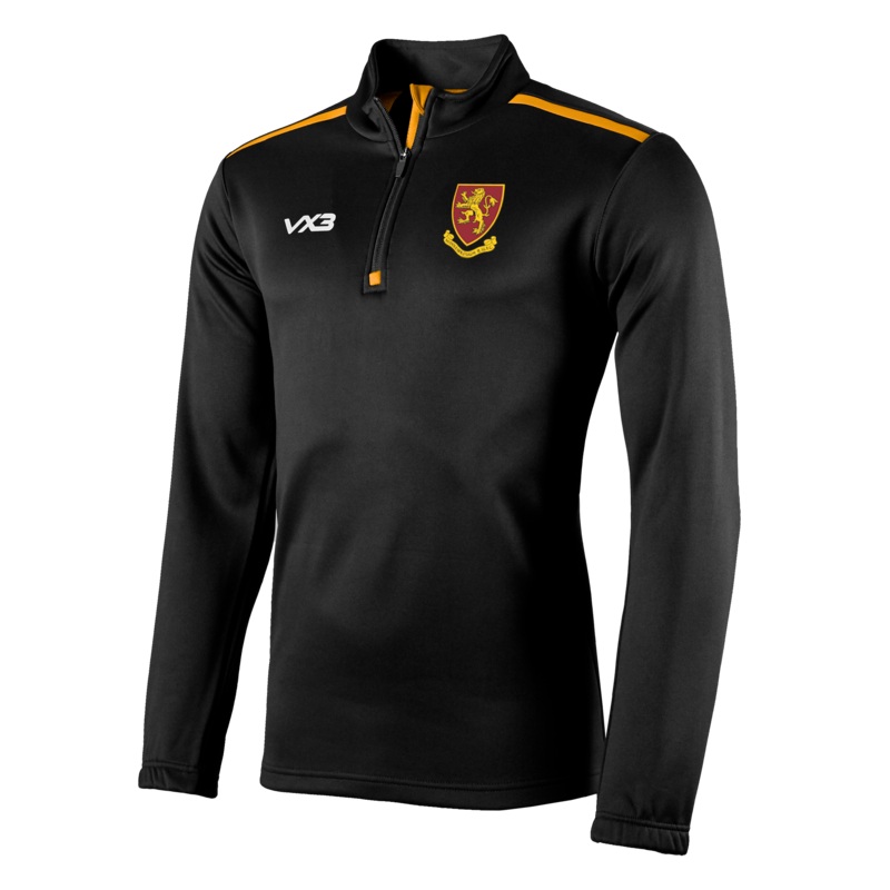 Middlesbrough RUFC Black Fortis Youth Quarter Zip Sweat