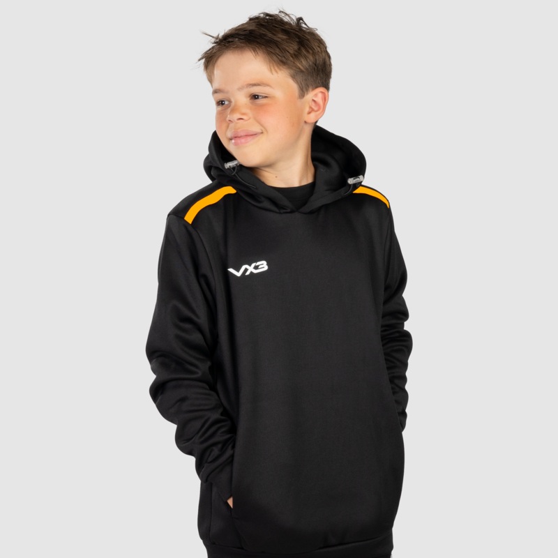 Fortis Youth Hoodie Black/Amber