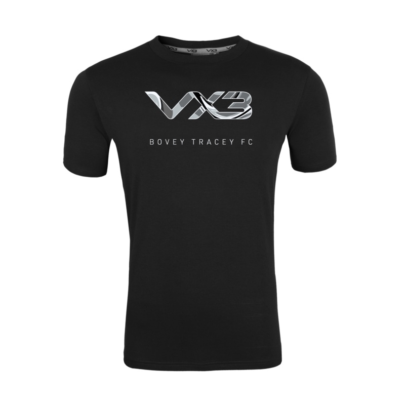 Bovey Tracey AFC Black Invicta Tee - Away Design