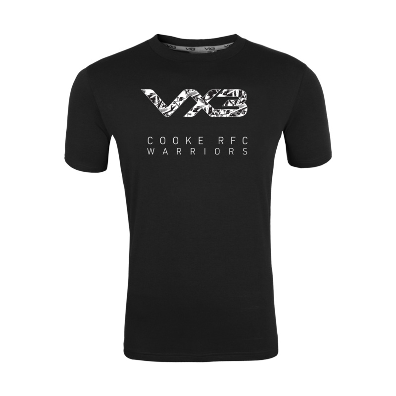 Cooke RFC Warriors Black Invicta Tee