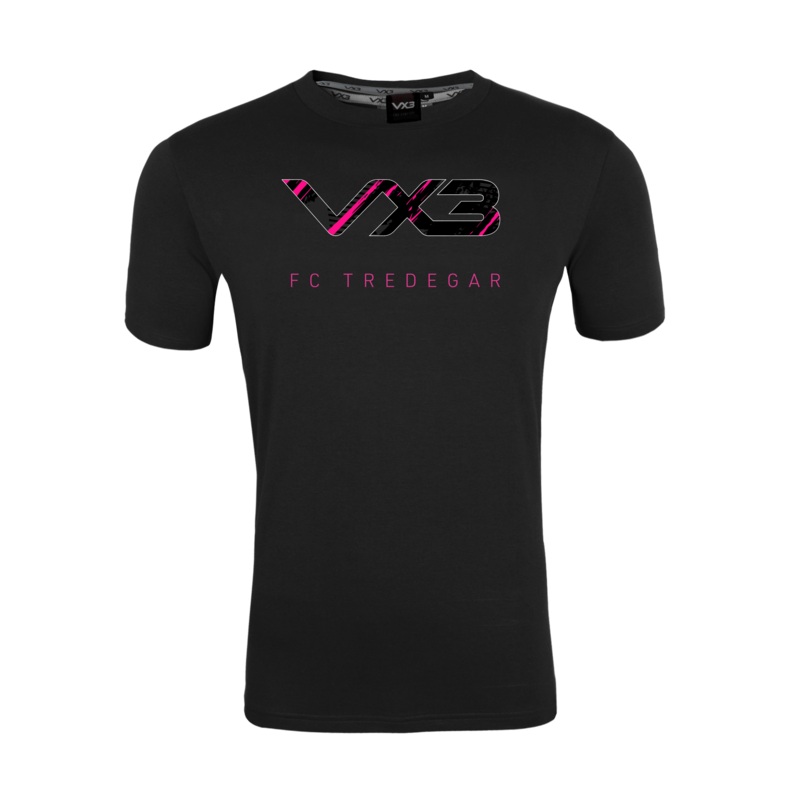 FC Tredegar Black Invicta Club Tee