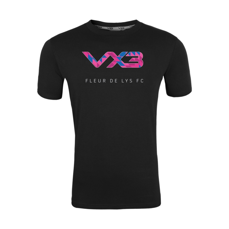 Fleur De Lys FC Black Geometric Invicta Tee