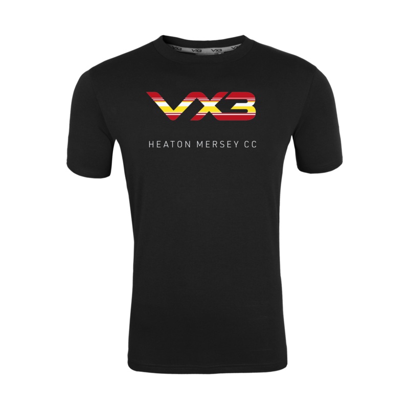 Heaton Mersey Village Cricket Club Black Invicta Club Tee