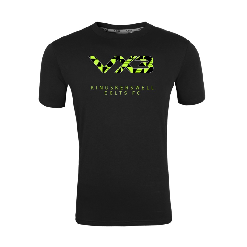 Kingskerswell Colts FC Black Invicta Club Tee - Green Design