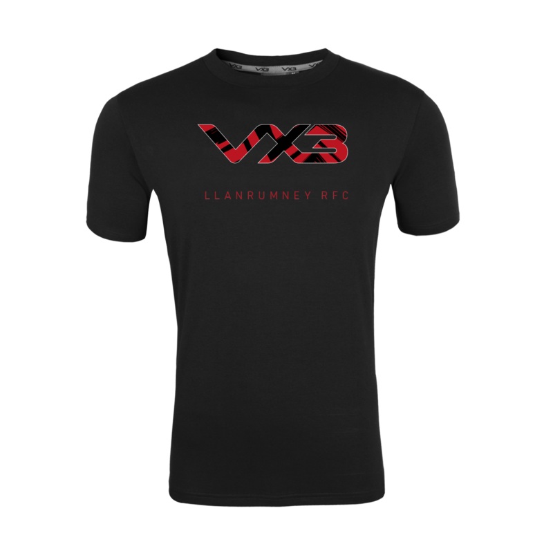 Llanrumney RFC Black Invicta Club Tee