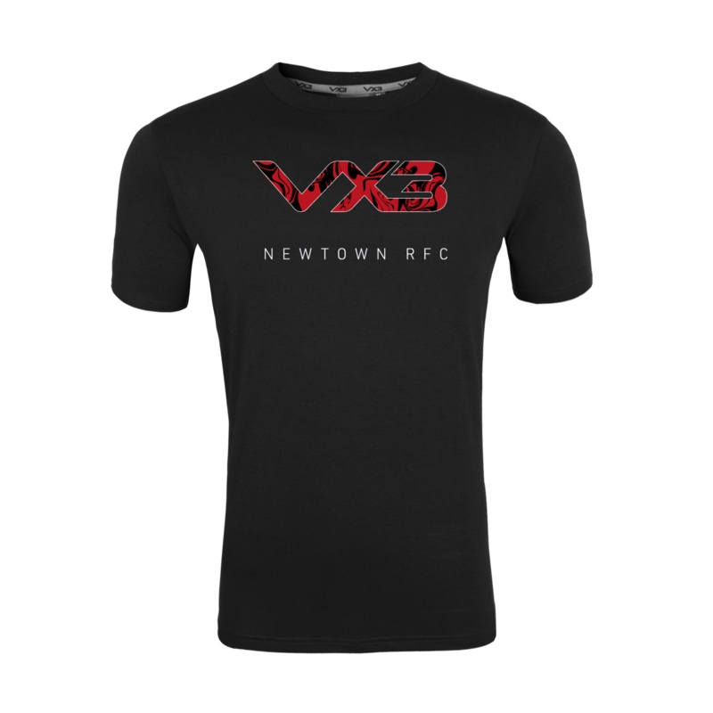 Newtown RFC Black Invicta Club Tee