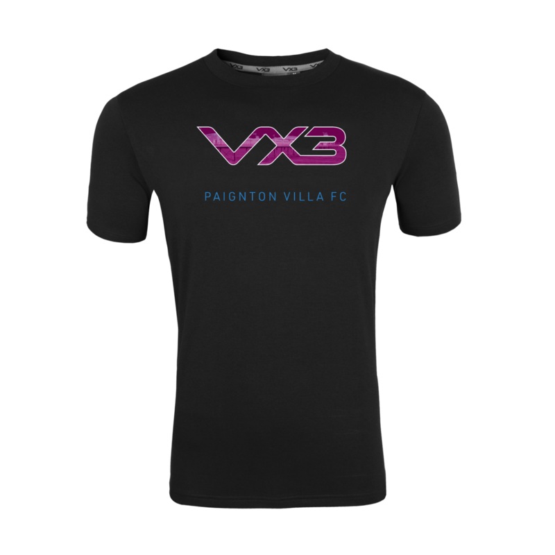 Paignton Villa FC Black Invicta Club Tee