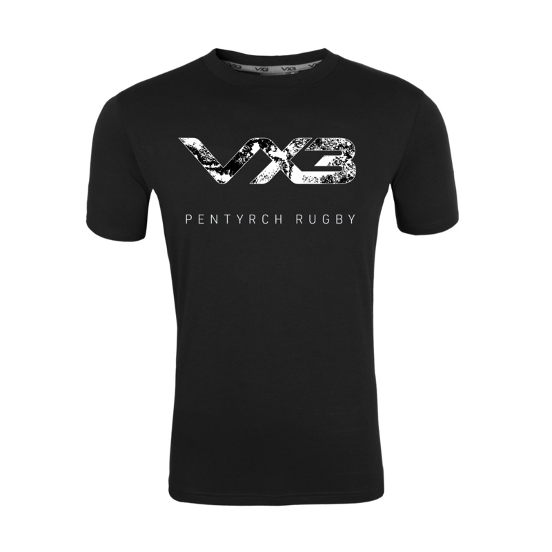 Pentyrch RFC Black Invicta Club Tee