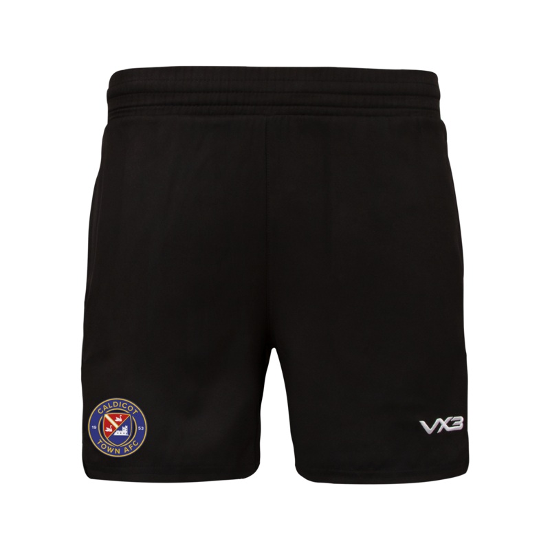 Caldicot Town AFC Black Ludus Youth Gym Shorts