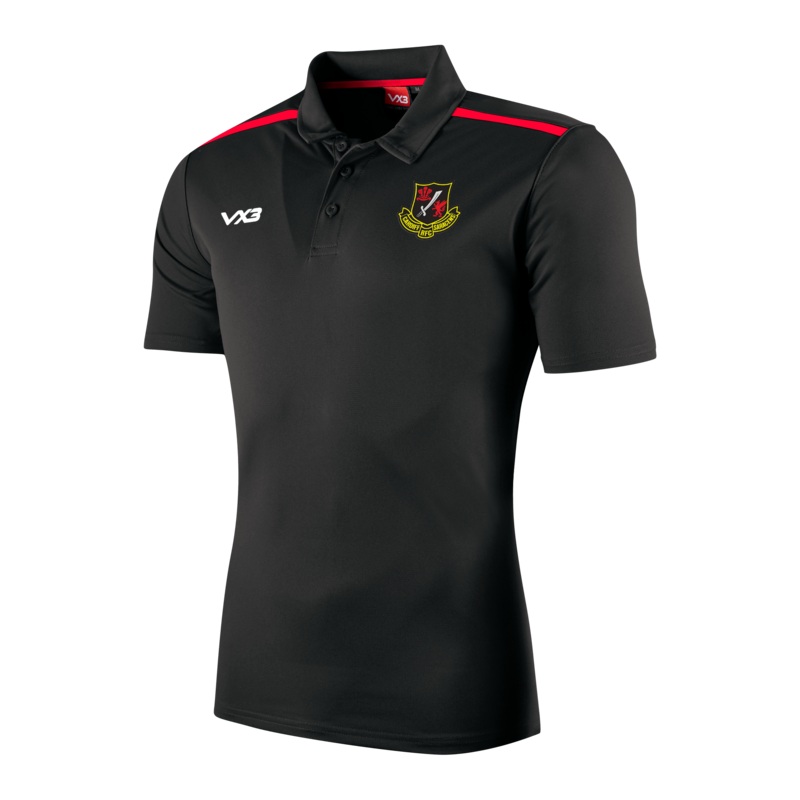 Cardiff Saracens RFC Black Fortis Youth Polo