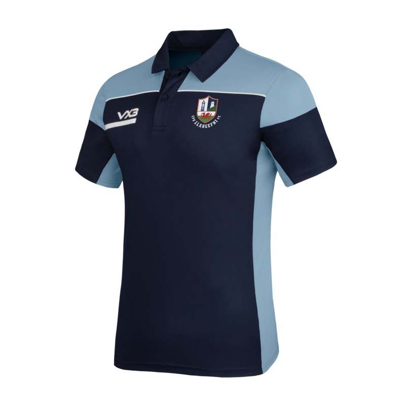 CPD Llangefni FC Navy/Sky Opus Polo