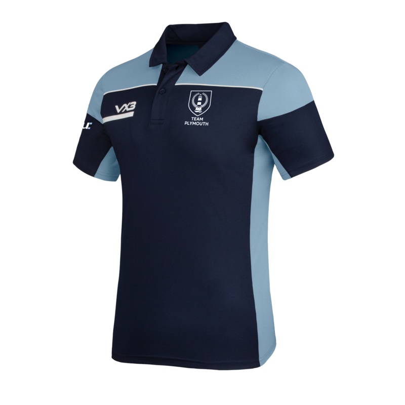 Plymouth University Men's Rugby Opus Polo - Navy Sky