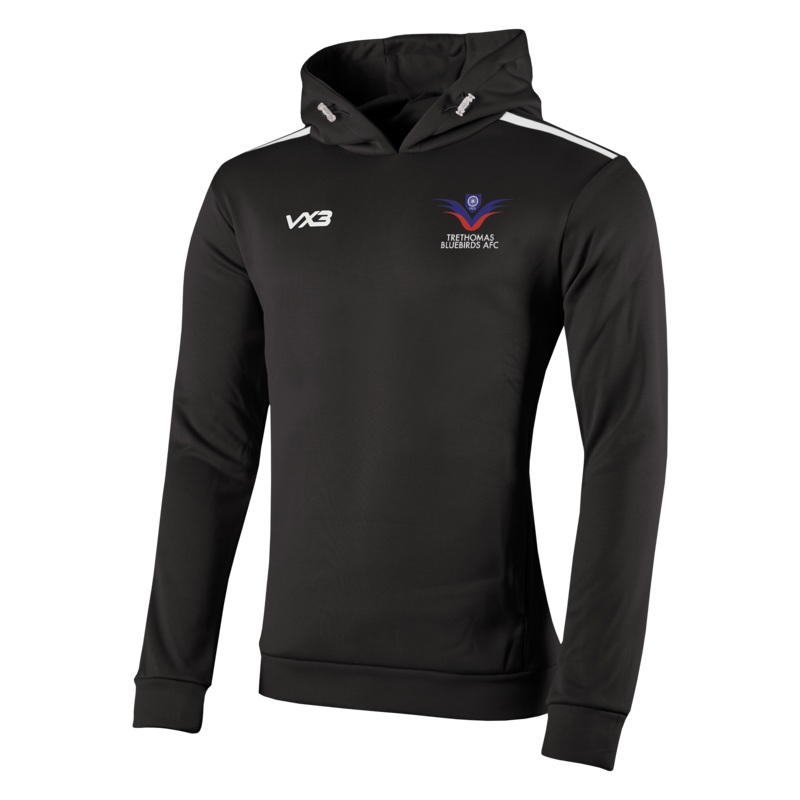 Trethomas Bluebirds FC Black Fortis Youth Hoodie