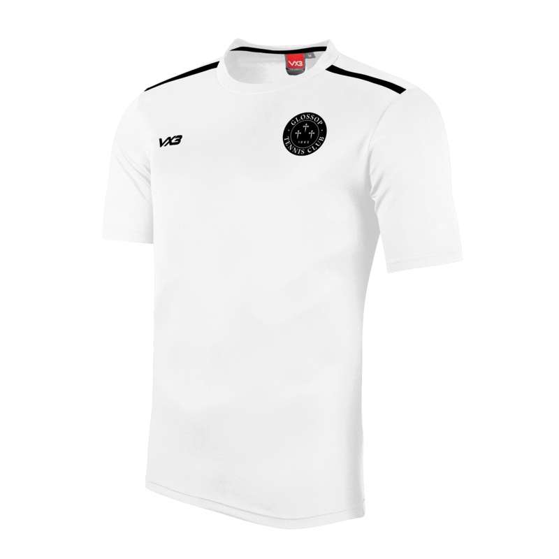 Glossop Tennis Club White Fortis Tee