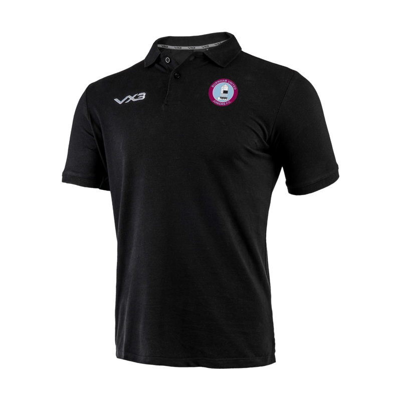 Burnham United Juniors FC Black Primus Polo Shirt - Adults