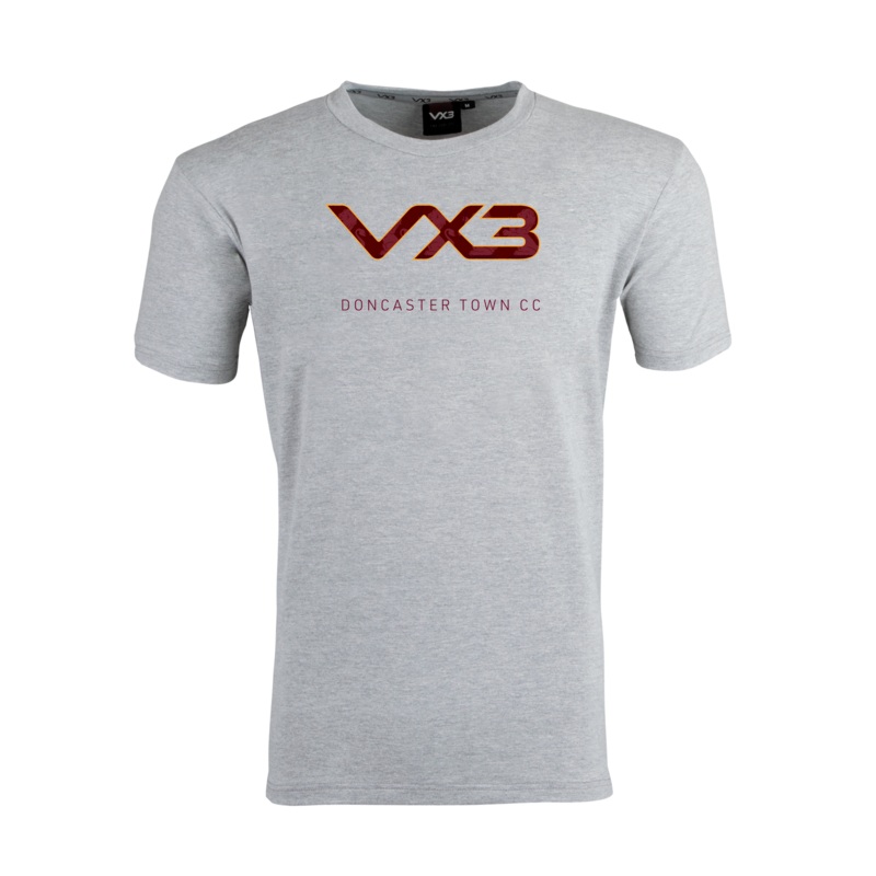 Doncaster Town Cricket Club Marl Grey Invicta Club Tee