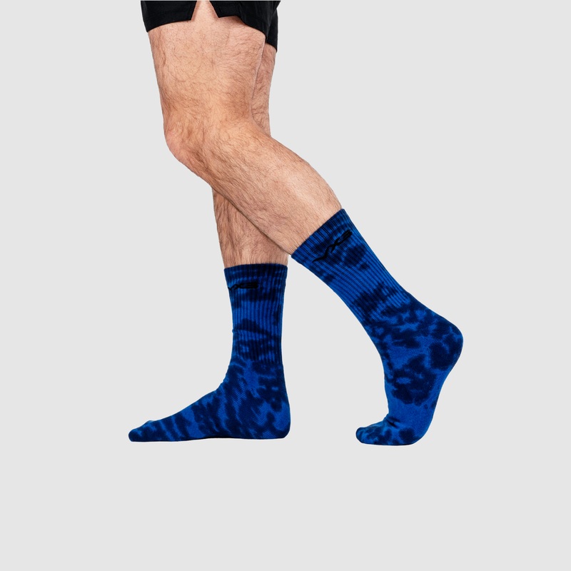 Arizona Tie Dye Socks- Agave/Cirrus Blue
