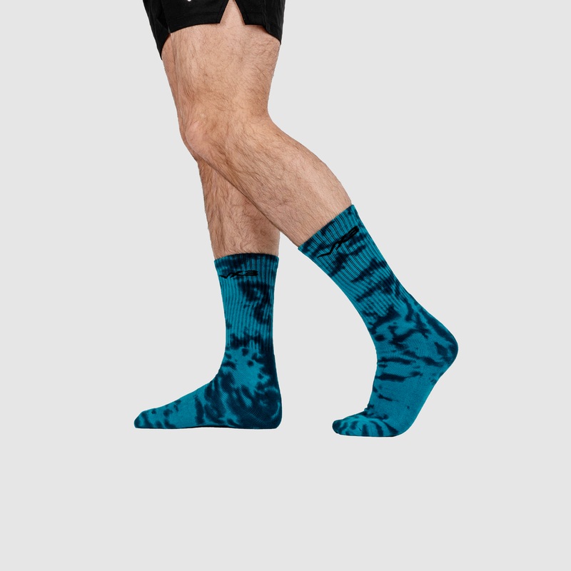 Arizona Tie Dye Socks- Aloe/Palo Green